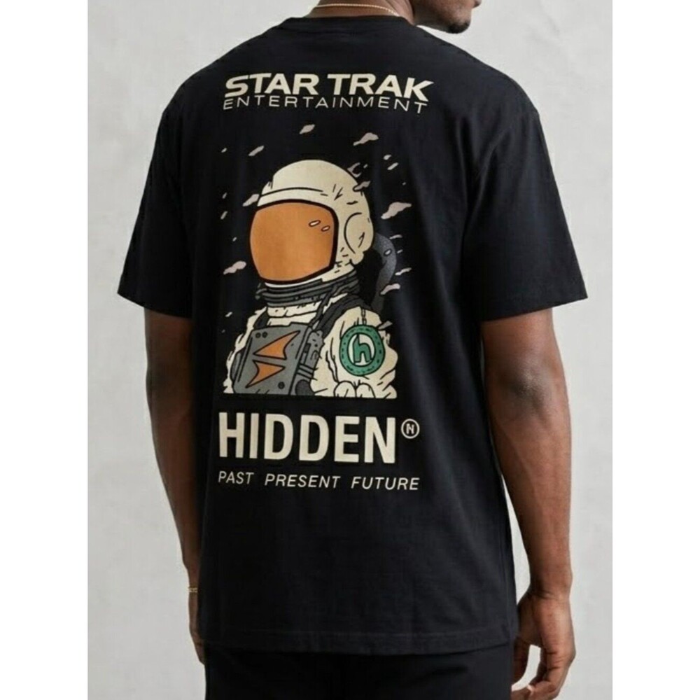 RARE Hidden NY x Star Trak Entertainment Spaceman Capsule Graphic Tee Size XL